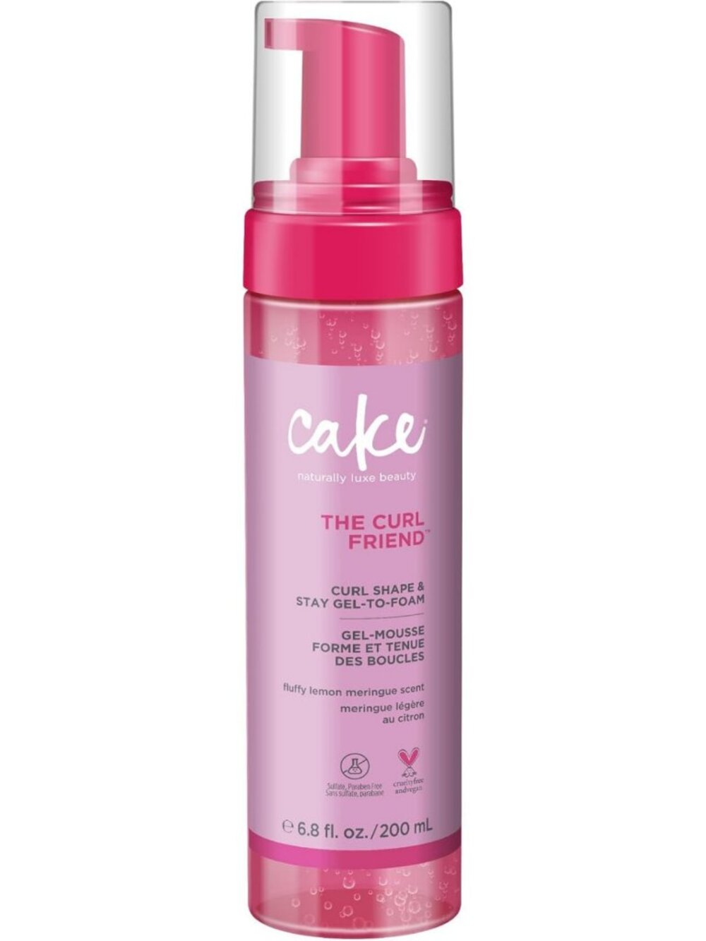 Curl Defining Gel-to-Foam Styler - High Hold, Coconut Oil & Shea Butter - Frizz